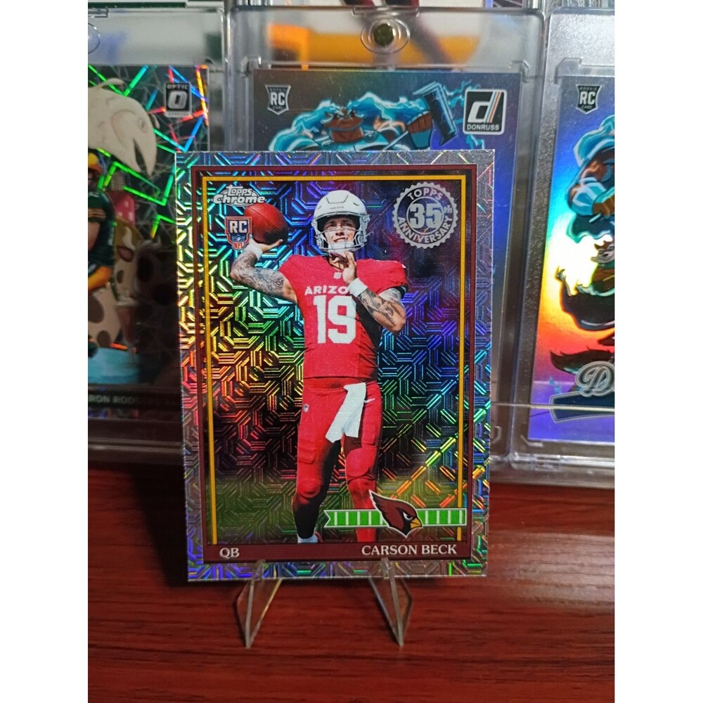 Topps 2026 Carson Beck Cardinals Rookie RC Mojo Refractor 1991 Fresh Pulled
